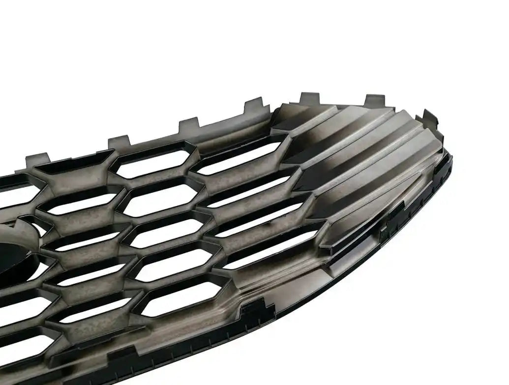 OEM Sport honeycomb front grille for Ford Transit Custom 2024+ in gloss black — view 6