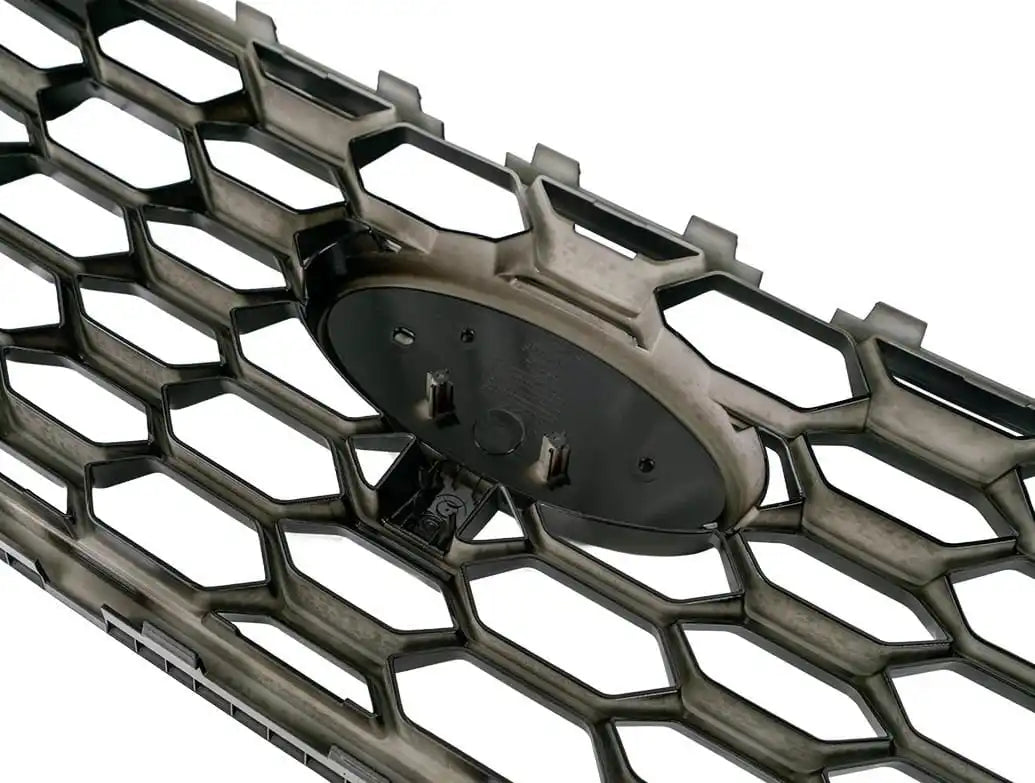 OEM Sport honeycomb front grille for Ford Transit Custom 2024+ in gloss black — view 5