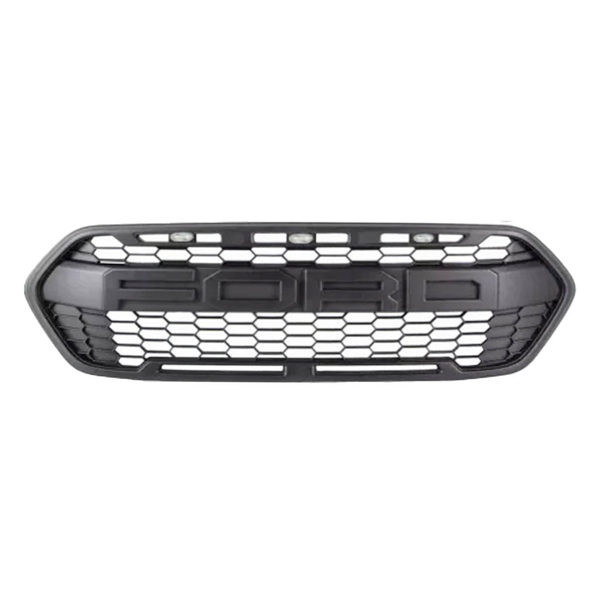 Ford Transit Custom 2018 2023 mesh raptor grille — matte black