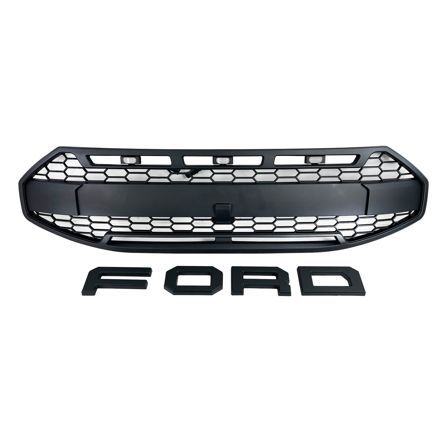 Transit Custom 2024 Raptor Style Grille White LEDs